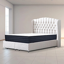 Visiodirect Matelas réversible DIAZ 160x200 cm, en mousse haute densité, indépendance du couchage, face été/hiver, épaisseur 20 cm pas cher