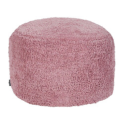 Beliani Pouf KANDHKOT Rose Coton 50 cm 50 cm 