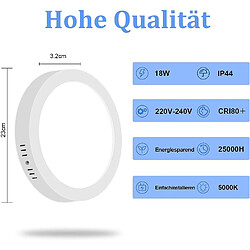 Avis Autres Temps ZMH LED Plafonnier Chambre 23CM Plafonnier Plat Moderne IP44 Salon