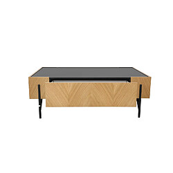 Acheter Concept Usine Table basse en bois clair avec 2 grands tiroirs SEQUOIA