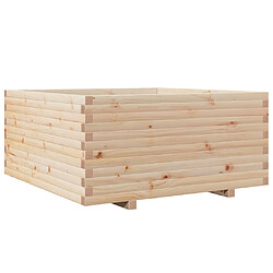 Avis vidaXL Jardinière 100x100x49,5 cm bois de pin massif