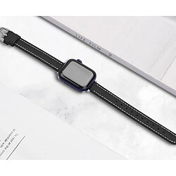 B15 Black Watch Bracelets de rechange 42mm 44mm 45mm Vintage Vintage Petite taille Mince Cuir pour Apple Iwatch 7654321 SE