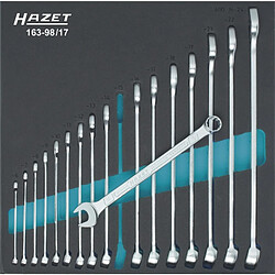 Assortiment d'outils pour servante 163- 98/17 Clé mixte longues Hazet