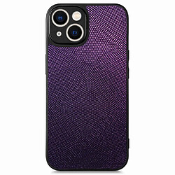 Coque en TPU + PU antichoc, découpe précise pour votre iPhone 14 - violet