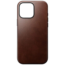 Nomad Coque pour iPhone 16 Pro Max Compatible MagSafe en Cuir Horween Marron