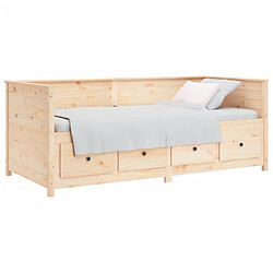 Avis Maison Chic Lit de jour, Lit de repos pour Salon Chambre,Canapé-lit,Lit d'invité 75x190 cm Bois de pin massif -MN84576