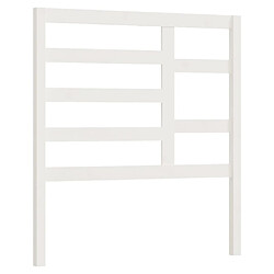 vidaXL Tête de lit Blanc 106x4x104 cm Bois massif de pin