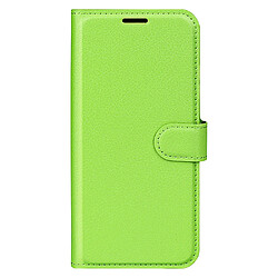 Etui en PU texture litchi avec support, vert pour votre Vivo S12 Pro