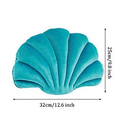 Universal Décoration de coquillage Oreiller jeté Princesse de la mer Velours Oreiller jeté Poupée Ocean Soft Canapé Dossier Décoration de la maison ??????? | Oreiller de luxe (32 * 25cm)