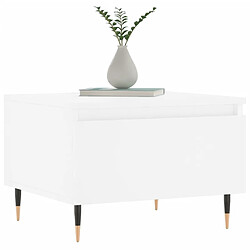 Avis Maison Chic Lot de 2 Tables basses,Table Console pour salon blanc 50x46x35 cm bois d'ingénierie -MN36989