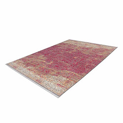 Acheter Paris Prix Tapis Vintage à Poils Courts Antigua Orange & Rouge 80 x 150 cm