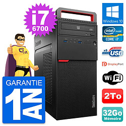 PC Tour Lenovo ThinkCentre M700 Core i7-6700 RAM 32Go Disque 2To Windows 10 Wifi - Occasion