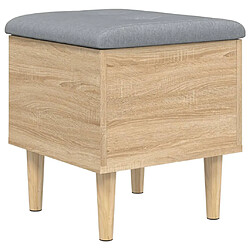 Maison Chic Banc de rangement | Meuble de rangement d'Entrée | Coffres d'Intérieur chêne sonoma 42x42x46 cm bois d'ingénierie -MN91355