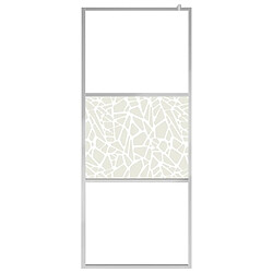 Avis Maison Chic Paroi de douche | Écran de douche | Cloison de douche à l'italienne à verre ESG pierre 100x195 cm -GKD80646