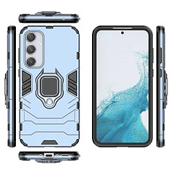 Htdmobiles Coque pour Samsung Galaxy A35 5G - housse etui rigide anti choc + verre trempe - BLEU FONCE