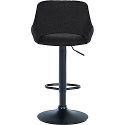 Acheter Non Tabouret de bar Milet tissu noir