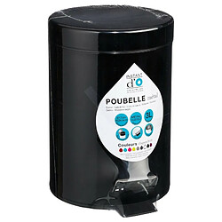 Acheter Poubelle de Salle de Bain Métal 3L Noir