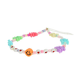 Avizar Bijou de Téléphone Bracelet Ourson 25cm Collection Lovely Multicolore