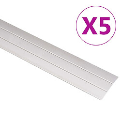 vidaXL Profils de sol 5 pcs Aluminium 134 cm Doré