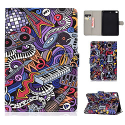 Etui en PU impression universelle avec support instrument de musique pour votre Apple iPad mini (2019) 7.9 pouces/4/3/2/1