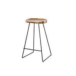 Lisa Design Aradia - lot de 4 tabourets de bar - en bois massif d'acacia