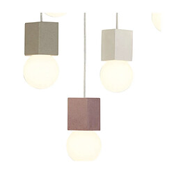 Luminaire Center Suspension Galaxia Ciment blanc, gris, rouge pas cher