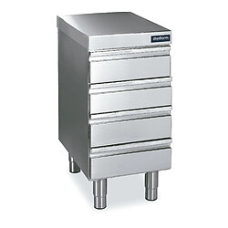 Meuble Neutre Inox 3 Tiroirs - Gamme 600 - Distform