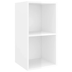 Avis vidaXL Ensemble de meubles TV 3 pcs Blanc brillant Bois d'ingénierie