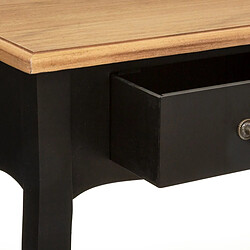 Atmosphera, Createur D'Interieur Console Chrysa - 2 tiroirs - Noir et Bois pas cher