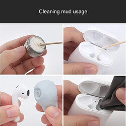 Wewoo Outils de nettoyage de la boîte de chargement des écouteurs sans fil Blu-tack 4 en 1 d'Airpods pas cher