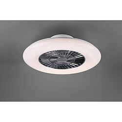 Lumière Visby Ventilateur de Plafond Moderne Chrome 3000-6500K Télécommande