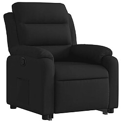 Avis vidaXL Fauteuil inclinable noir tissu