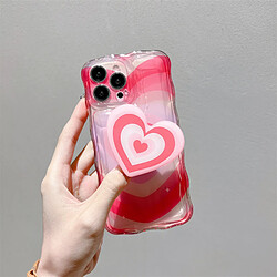 GUPBOO Étui pour iPhone11 Support de coque de téléphone Premium Overlap Love Niche Femme