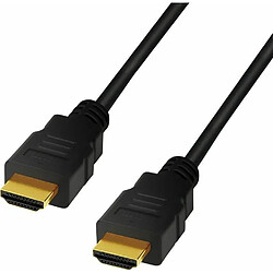 LogiLink Câble HDMI Ultra Haute Vitesse pour résolutions jusqu'à 10 kg 8K@60 Hz et 4K@120 Hz avec jusqu'à 48 Gbps, 3D/Dynamic HDR/eARC/ALLM/QFT/QMS/VRR/Deep Color 3m Noir