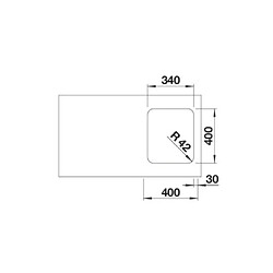 Avis Blanco Evier sous plan Solis 340-U Cuve encastrable sous plan , inox