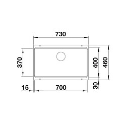 Blanco Evier sous plan Etagon 700-U 525168