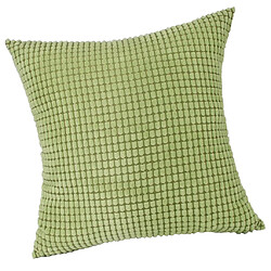 taie d'oreiller en velours côtelé de couleur unie canapé carré housse de coussin vert pas cher