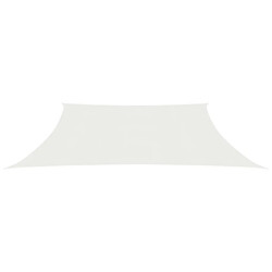 Helloshop26 Voile toile d'ombrage parasol 160 g/m² blanc 3/4 x 3 m PEHD 02_0009013