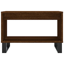 Avis vidaXL Table basse chêne marron 60x50x40 cm bois d'ingénierie