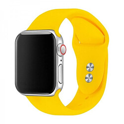 Bracelet En Silicone Lisse Phonecare Compatible avec Apple Watch Series 10 - 42mm - Jaune