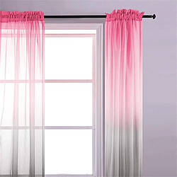 Universal Rideaux en menthe rose et gris pour la chambre à coucher, pour la chambre des filles, pour la crèche, pour le salon.