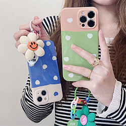 Avis GUPBOO Étui pour iPhone13ProMax Polka Dot Flower Love Coque de téléphone simple antichoc