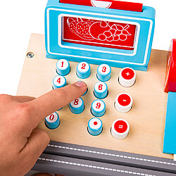 Bigjigs Toys Caisse d'atelier en bois avec scanner