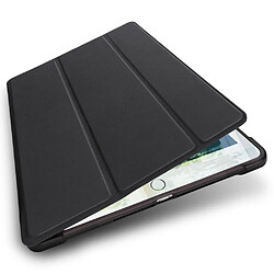 Etui en PU pliable noir pour votre Apple iPad 9.7 2018/iPad 9.7 2017/iPad Air/iPad Air 2/iPad Pro 9.7