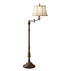 Elstead Lighting Lampadaire à 1 lumière, brun antique, E27 Matériau : Acier Coloris : Crépitement de Cambridge Nombre d'ampoules : 1 Type d'ampoule : E27 Puissance max par ampoule (W) : 60 Ampoules incluses : Non Hauteur en Cm : 162.6 Lar