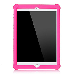 Coque en silicone Souple avec béquille rose pour votre Apple iPad Air (2020)/iPad Air 2/iPad 9.7 pouces (2017)/iPad 9.7 pouces (2018)