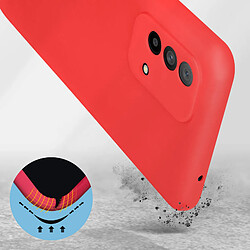 Avizar Coque Oppo A74 Silicone Semirigide Finition Soft Touch Fine Rouge