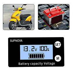 Compteur De Tension De Moniteur De Capacité De Batterie D'affichage à Cristaux Liquides De Voiture DC 8V-100V Pour Le Véhicule De Voiture Style3 pas cher