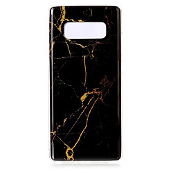 Wewoo Coque noir pour Samsung Galaxy Note 8 Motif Marbre TPU Antichoc Housse de Protection Arrière