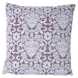 Decoshop26 Coussin violet style baroque 45x45 cm déhoussable DEC04081